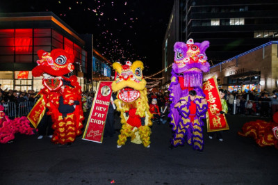 Lunar New Year Parade — Family in Las Vegas